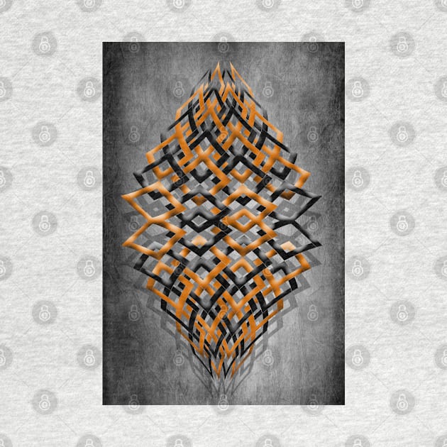 Geometric Orange Shapes by piksimp